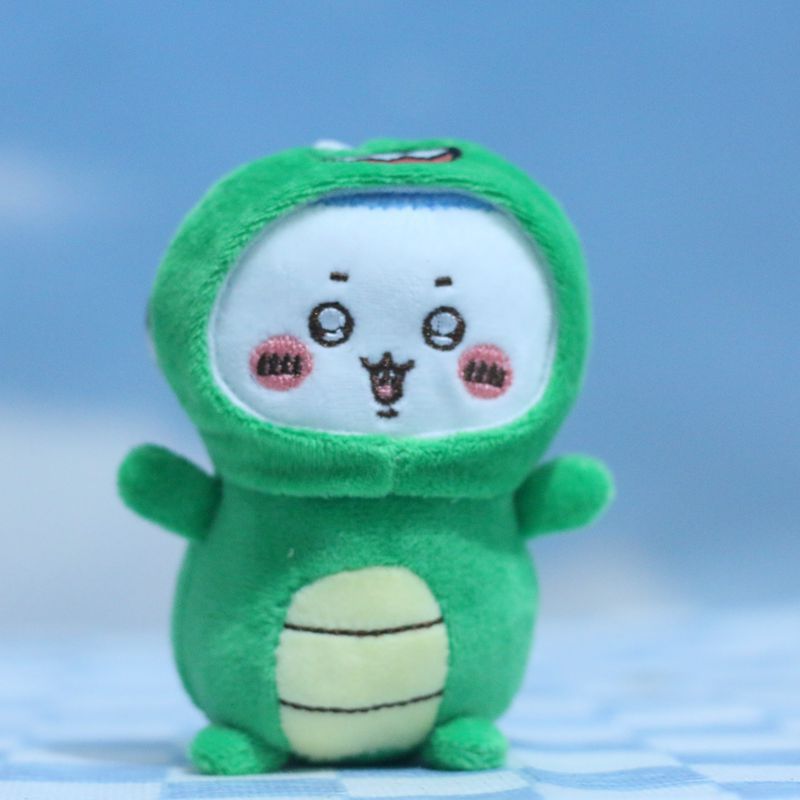 

Charming Little Kd Eight Bear Plush Toy Keychain With Dino Design Transformation
