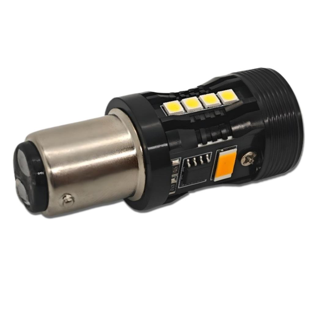 2 Pcs P21/5W LED Bulb 1157 12V No Error, Two Colors Off-Road
