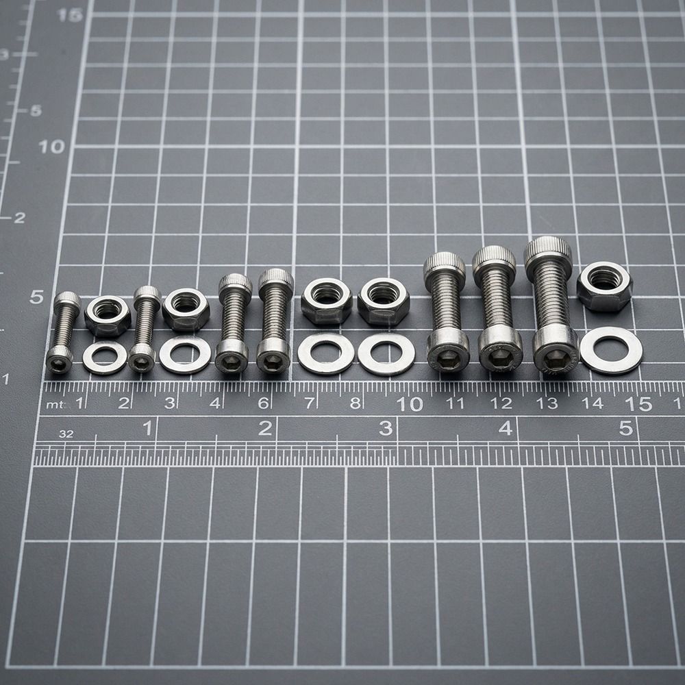 1080 Pcs M 2 M 3 M 4 Hex Button Machine Screws Hex Socket Head Cap Screws Kit Metal Working
