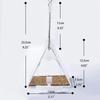 Clear Acrylic Bird Feeder with Window Suction Cup Hanging Chain Small Outdoor Bird Feeder for Wild Birds Finches