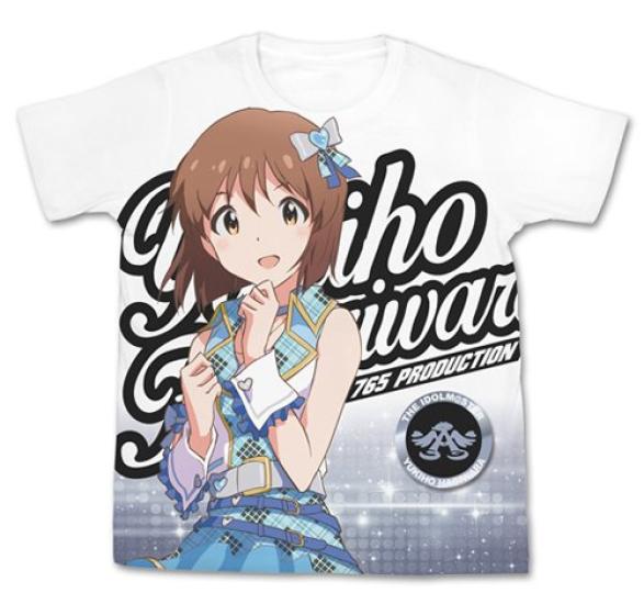 

Футболка IDOLM@STER белого цвета с принтом Юкихо Хагивара «One for All» размера S