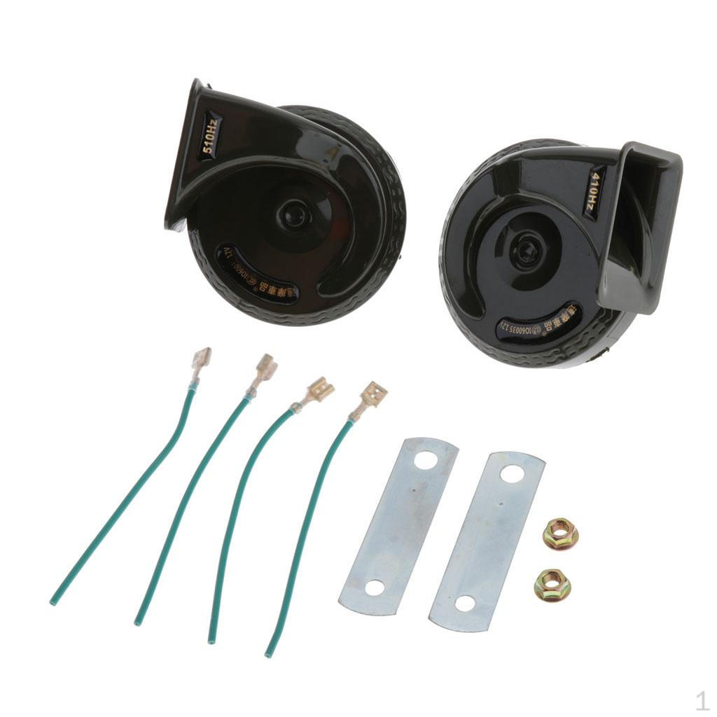 

110dB Loud 12 High Electric Trumpet Air Horn 6S 510 Pair