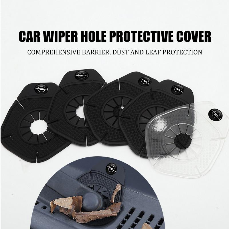 2pcs Car Wiper Hole Wiper Arm Bottom Anti-Leaf Protection Pad For Opel Corsa D Astra G H J K F Mokka C Zafira B Vectra