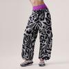 Adidas Stella McCartney Woven Printed Track Top And Mid-Waist Drawstring Casual Pants Women Tops, Bottoms Black IN3611