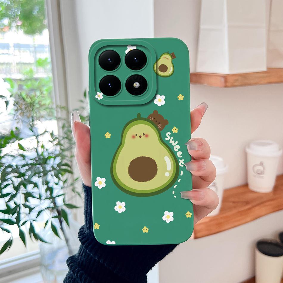 For Xiaomi 15T Pro Case For Xiaomi 17 Pro Max Cartoon Phone Back Cover Full Protection Soft Liquid Silicone Shockproof Bumper