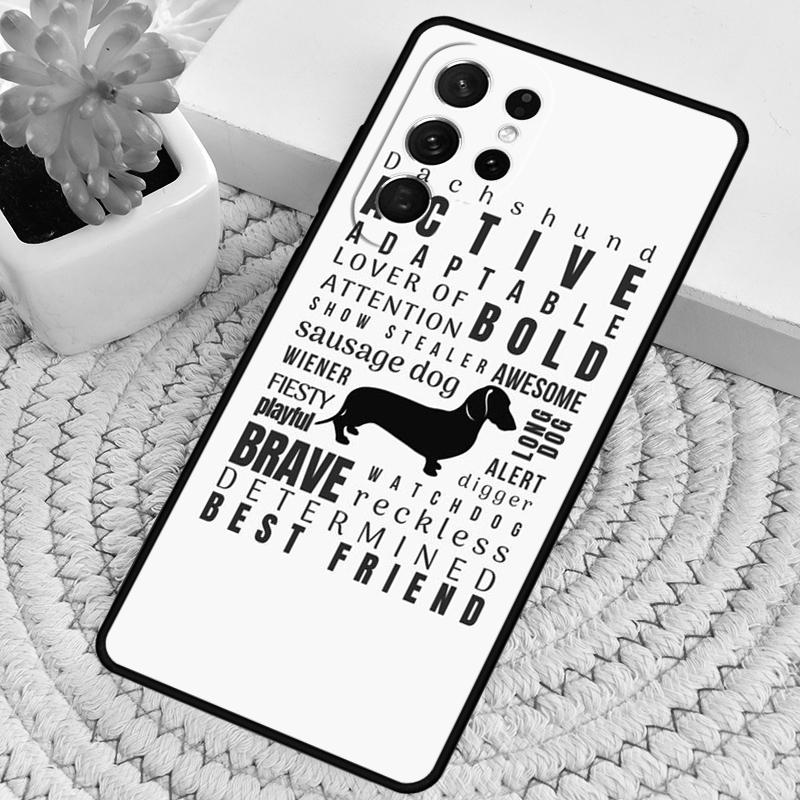 Dachshund Sausage Art Phone Case for Samsung Galaxy Note 10 Pro S26 Ultra S23 S24 FE S25 S21 S22 PLUS Shockproof Cove