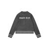Matin Kim Unisex Jacquard Zip-Up Sweater - Trendy Autumn/Winter Style