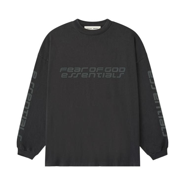 

Fear of God Essentials 90s Long-Sleeve Tee Vintage Black Men Tops 125HO254571F XL