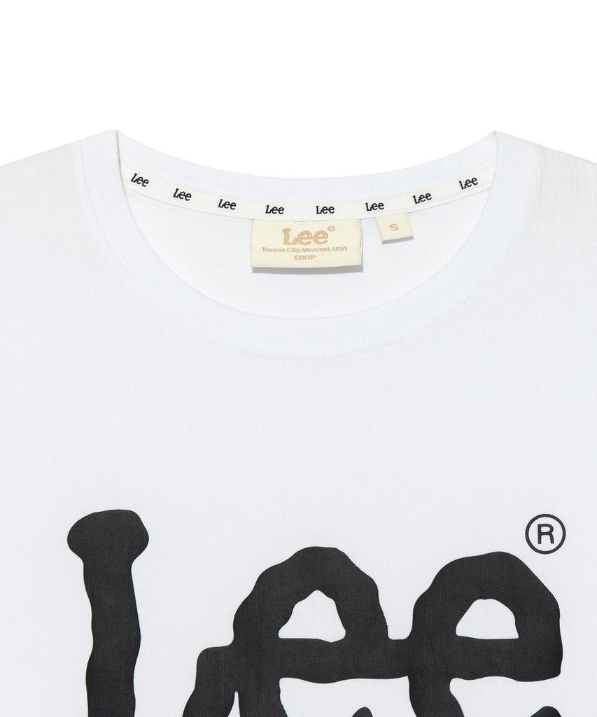 LEE Women Big Twitch Logo Crop T-Shirt White
