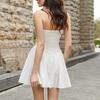 Summer New Four-sided Elastic Tube Top Dress, Sexy Temperament Muse Backless Strap Waist Small Skirt