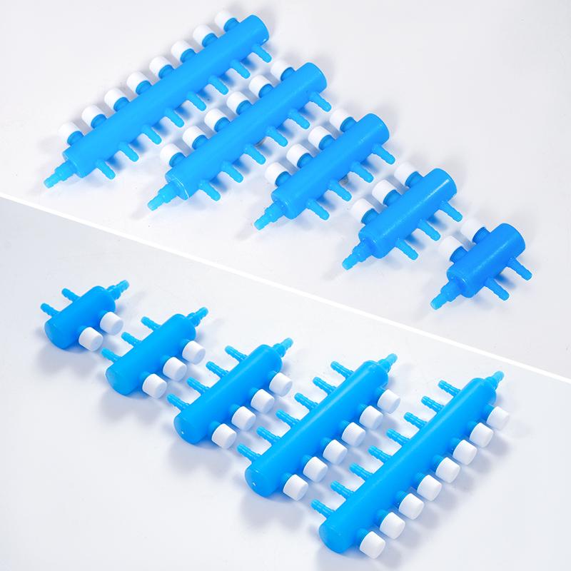 2 3 4 6 8 Way Aquarium Air Splitter Valve Plastic Fish Tank Air Hose Splitter Distributor Pump Valve Tap Control Switch