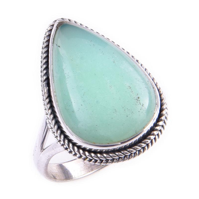 Natural Chrysoprase Gemstone Handmade 925 Solid Sterling Silver Ring Size 8 T6s31