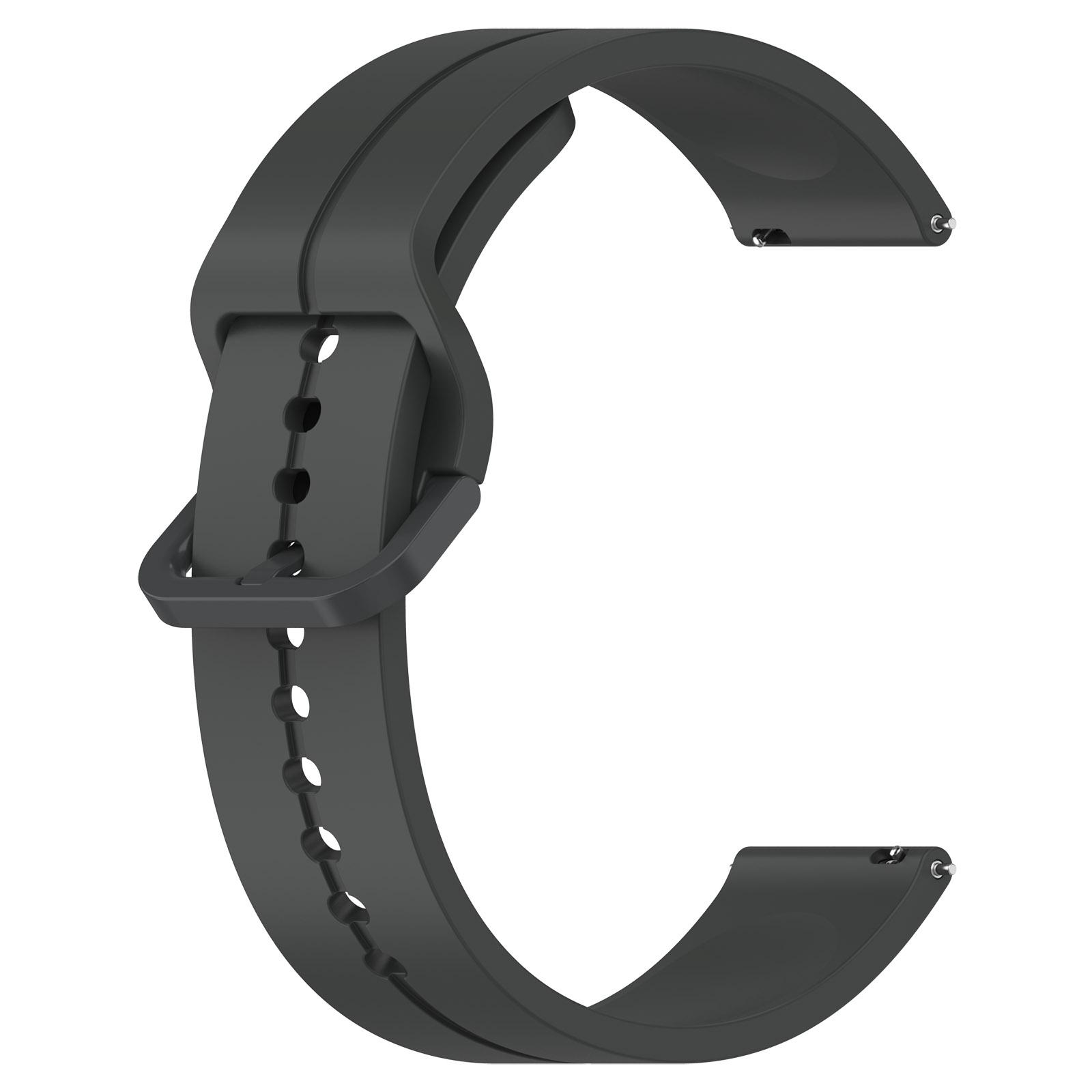 Ремешок для часов 20 мм для Garmin venu sq 2, силиконовый браслет для Garmin venu sq / Venu SQ music, ремешок для смарт-часов Garmin venu sq 2 темно серый
