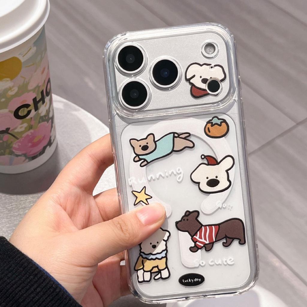 Puppy magnetic case for iphone11promax mobile phone case 11 with bracket 11 cute apple 11 autumn and winter new