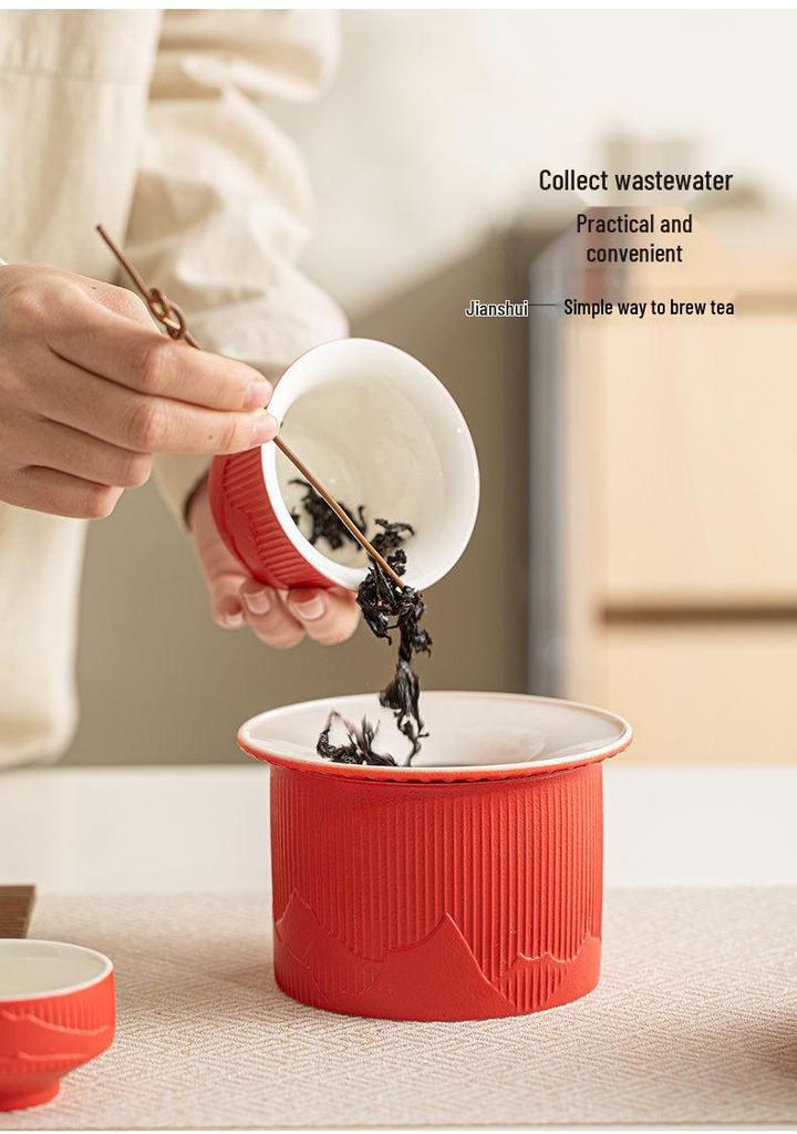 Forbidden City Cultural Tea Set Gift Box - Elegant Gongfu Tea Set for Holidays, Housewarming, and New Year Souvenirs
