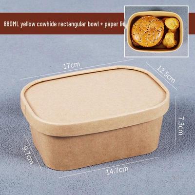 Contenant Alimentaire à Emporter en Papier Kraft ZISIZ