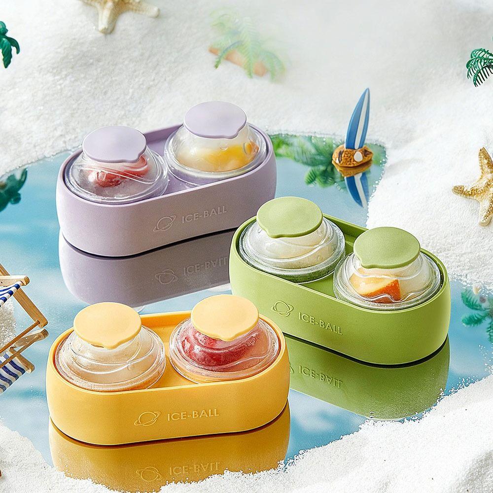 Silicone Ice Ball Maker Round Ice Cube Tray Portable Ice Ball Mold for Whiskey Cocktail Tools