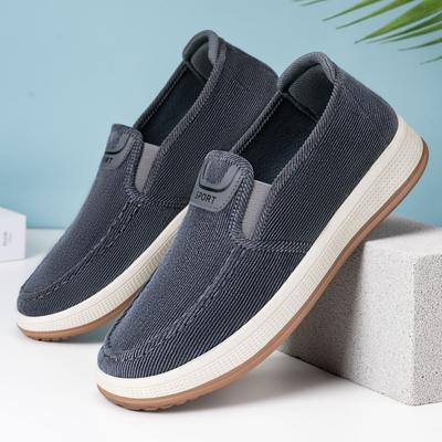Sommer Die Neuen Herren-Freizeitschuhe mit Streifen Sind Leicht und Bequem Flach Die Board-Schuhe Haben Ein Bequemes Futter