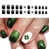Square Fake Nail Saint Patrick’s Day Press On Nail Artificial Nail False Nail Glues On Nail Designs French Nail Tips