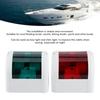 12V?24V LED Navigation Signal Light Left Red Right Green IP66 Waterproof Lamp White Shell for Yacht