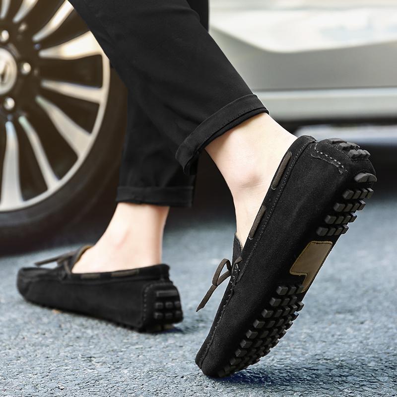 2025 Mokasyny Penny z kokardką Męskie buty codzienne Męskie mokasyny Skórzane zamszowe Klasyczne wsuwane płaskie Buty męskie Buty żeglarskie Męskie buty do jazdy