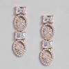Estele Rose Gold Zircon Designer Necklace Set For Women
