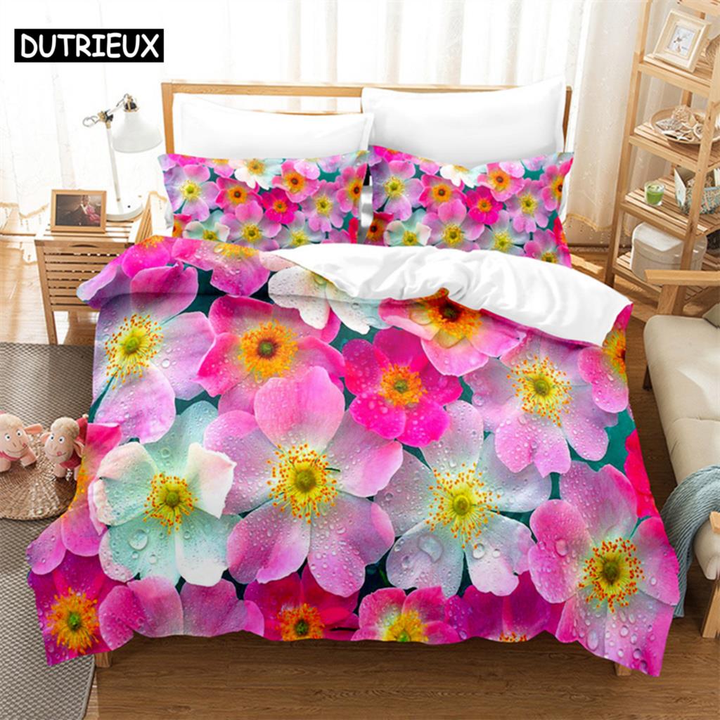 

Комплект постельного белья с розовым цветком и принтом «королева», пододеяльник с розой, детский комплект постельного белья, комплект постельного белья с пододеяльником размера «king size», комплект постельного белья EU single(135x200cm)&set