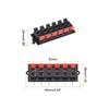 Rebower Spring Push Release Socket Speaker Terminal Connector Speakers Audio mm Red Black 6pcs 12-Position [For & Players] - 2.3 / & /