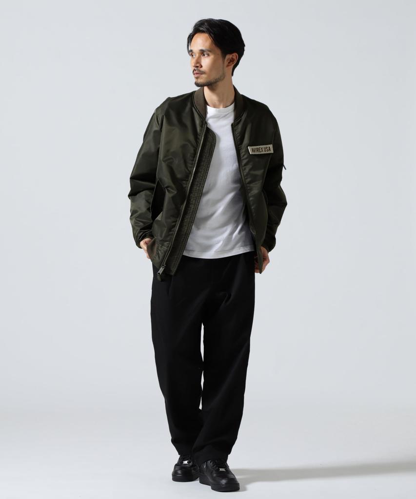 AVIREX TAPING LIGHT MA-1 Light Outer Spring Autumn Thin Flight Jacket Men's XL Size 410 Charcoal 783-5952049