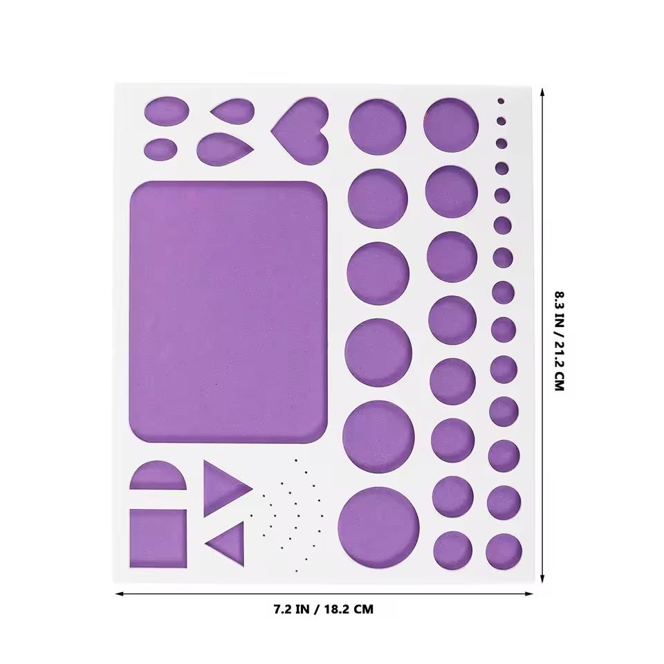 

Paper Quilling Template Board Eva Mold Portable Ergonomic Design for DIY Paper Craft Cards Wall Decor Quilling Slotted Tool