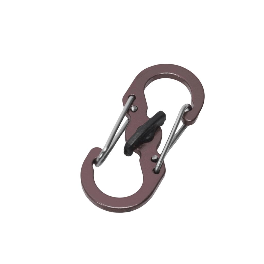 Zipper Clips Theft Camping Carabiner with Lock S Type Keychain Hook -Theft for Backpacks, Purses