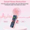 1/2Pcs Pink Lapel Microphone Wireless Mobile Phone Microphone Mini Microphone  Livestream