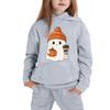 Kids Hoodie Sweatshirt Halloween Ghost Print Pullover Long Sleeve Hooded Top for Boys Girls Soft Comfortable Casual Wear