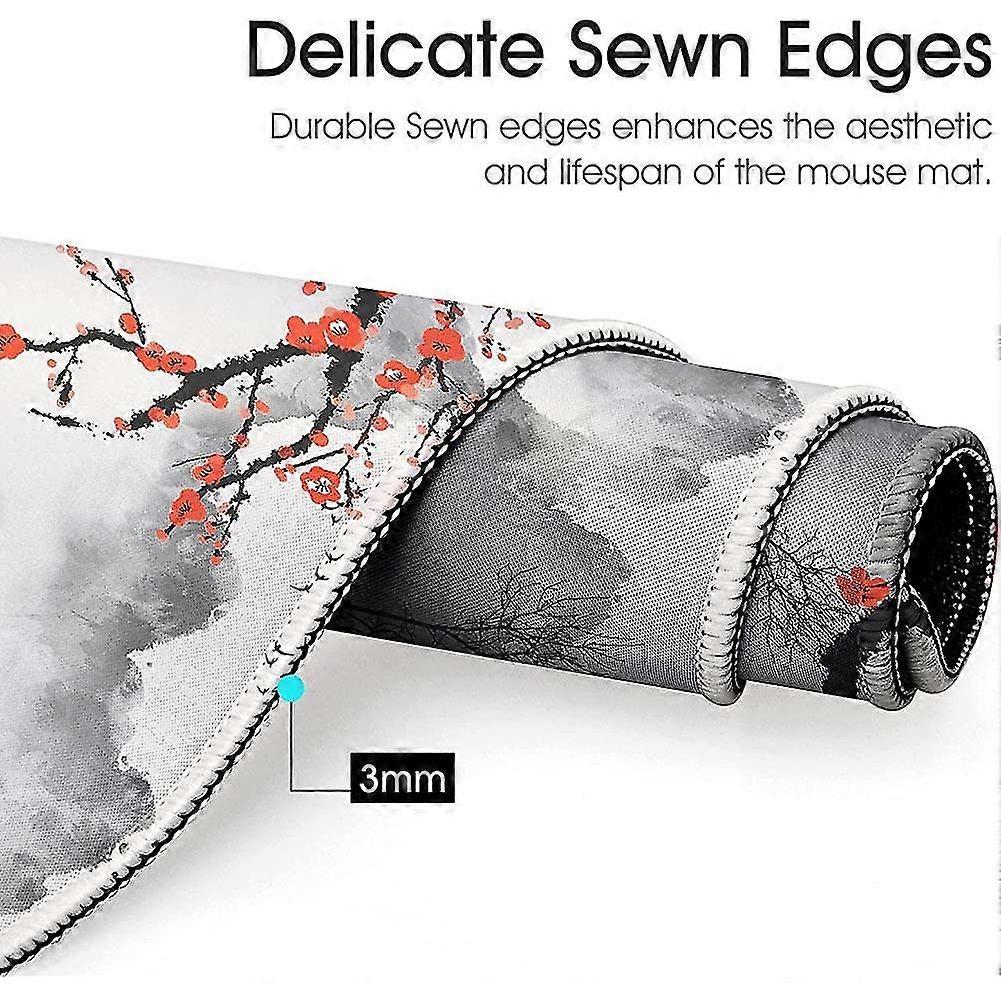 Mouse Pad 900X400, Gaming Mouse Pad Japan Red Cherry Blossoms, Mouse Pad Large