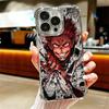 Anime Ryomen Sukuna JUJUSU Soft Phone Case For iPhone 15 16 17 Air 14 Pro Max 16E Plus 13 12 Mini Plating Anti-Fall Fundas