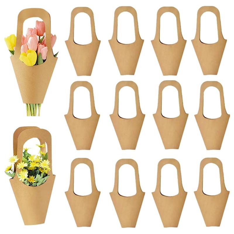 A95I-Flower Gift Wrapping Paper 30Pcs Kraft Paper Suitable For Bouquets Gift Bags For Thanksgiving Birthday Weddings Party