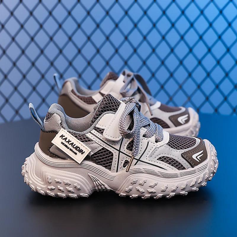 Single Net Children's Shoes Boys Sneakers Summer Breathable Non-slip Surface Girls Casual Tennis Sports Running Outdoor Shoes