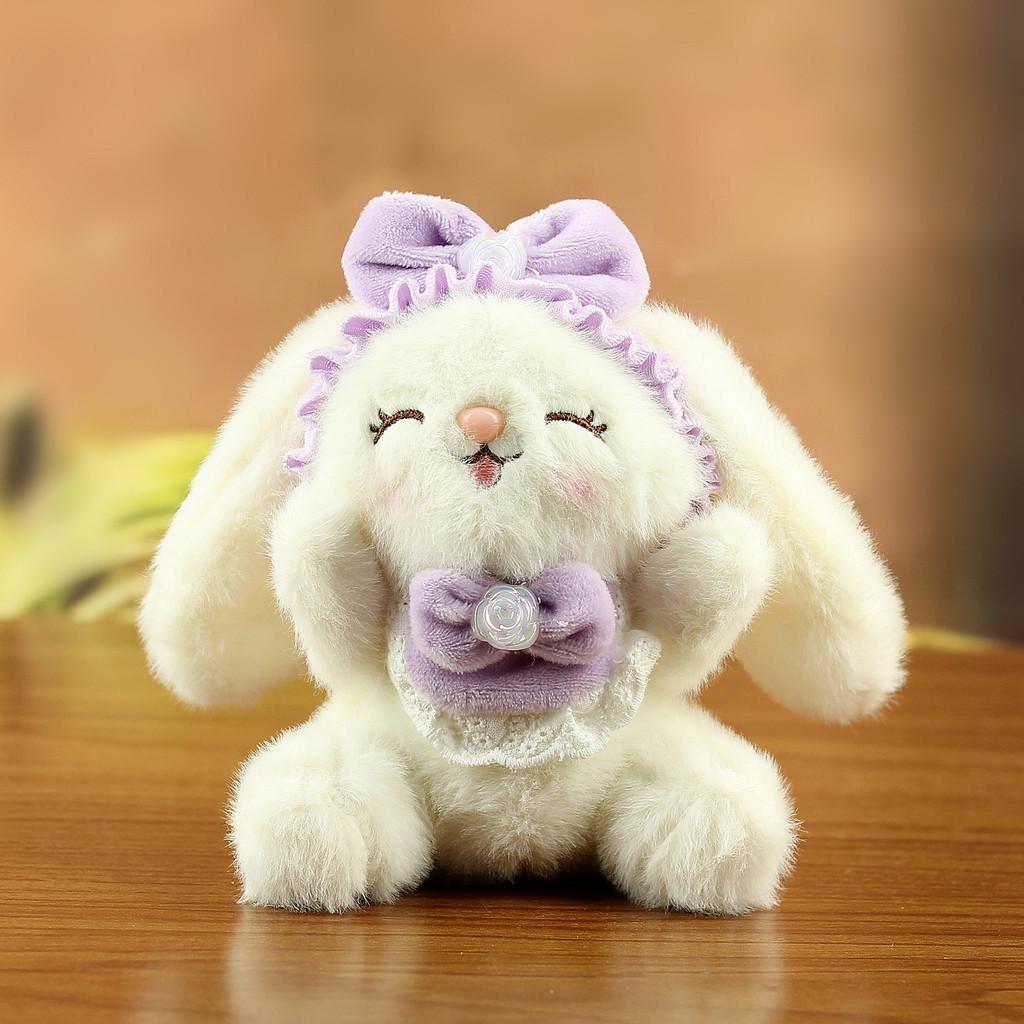 Plush Bunny Keychain With Pp Cotton Filling For Bag Decor And Gifts