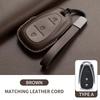 Leather Car Key Case Cover Holder Keychain Shell for Chevrolet 2017 2018 2019 Malibu Camaro Cruze Traverse Sonic Volt Equinox