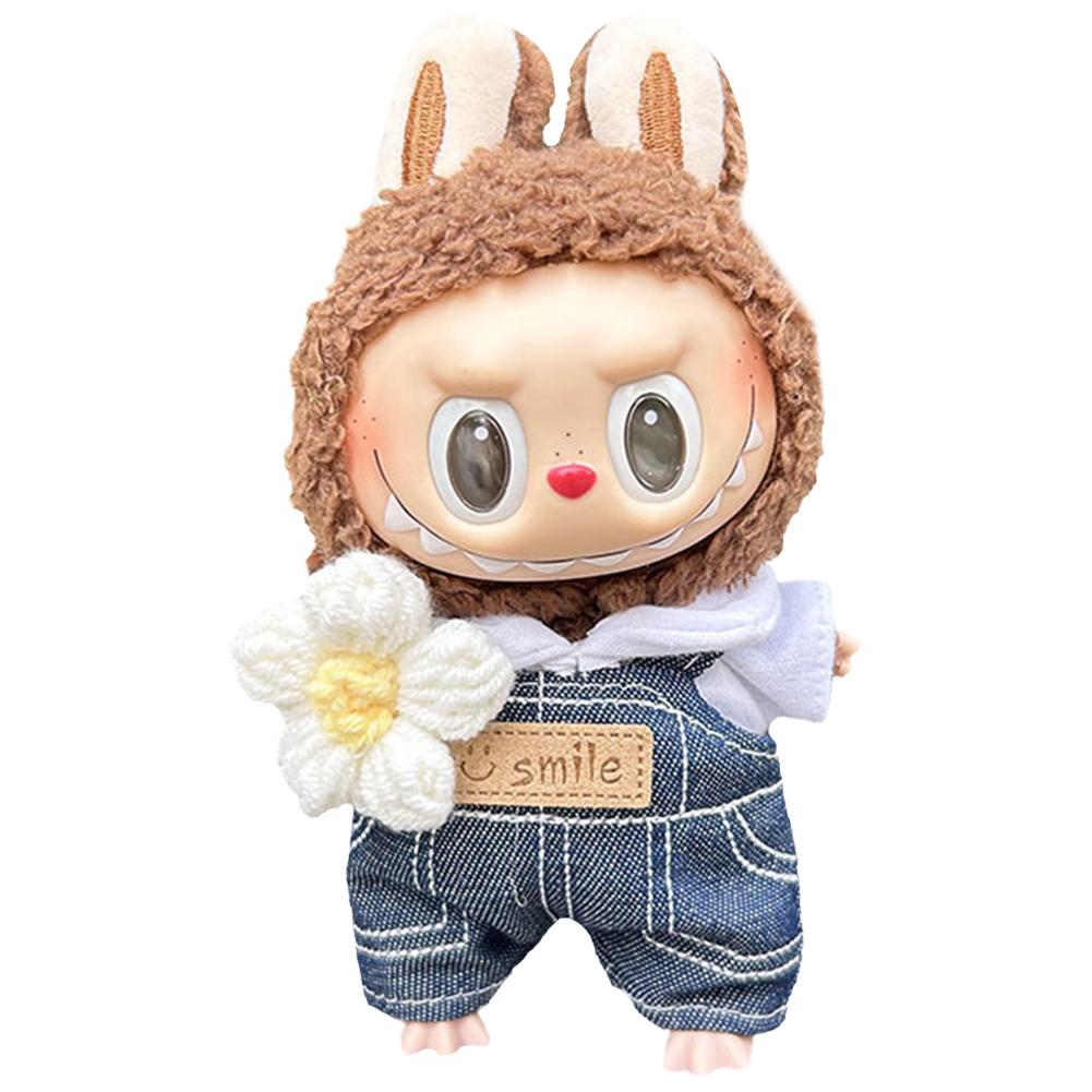 

17 см Мини Плюшевая Кукла Одежда Наряд Аксессуары Cos Аниме Плюшевый Мультфильм Декор Для Лабубу Акула Комбинезон Одежда DIY Подарки Для Девочек