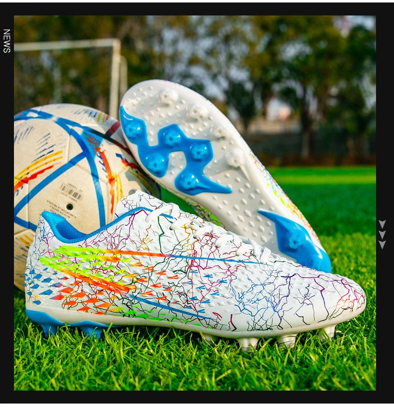 

2025 New Men s Football Shoe Association Quick Five Up Football Nail Anti slip Professional Ultra Light Training Football Boot T 46
