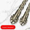Serrated Tile Drill Bit Four-Edged Hexagonal Shank Drill Bit Drilling Tool for Glass Ceramic Concrete Brick