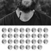 30pcs Hair Braiding Beads Alloy Silver Beard Jewelry Decoration Dreadlocks DIY Bracelet Necklace Accessories