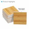 CoCud Dollhouse Floor Tiles, 1.18-inch Square Wooden Miniature Flooring - (Use: Dollhouse Decor) Pack of 18