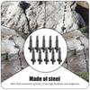 5/10Pcs  Stone Splitting Tools Heavy Duty Steel Rock Splitting Wedges and Feather Shims for Concrete Rock Stone 5/8 Inch