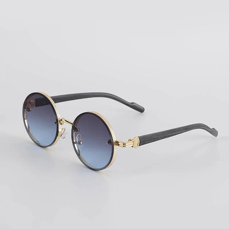 Retro Metal Round Frame Personalized Punk Women s Sunglasses Ultra Light Neutral High-quality UV400 Sunscreen Sunglasses