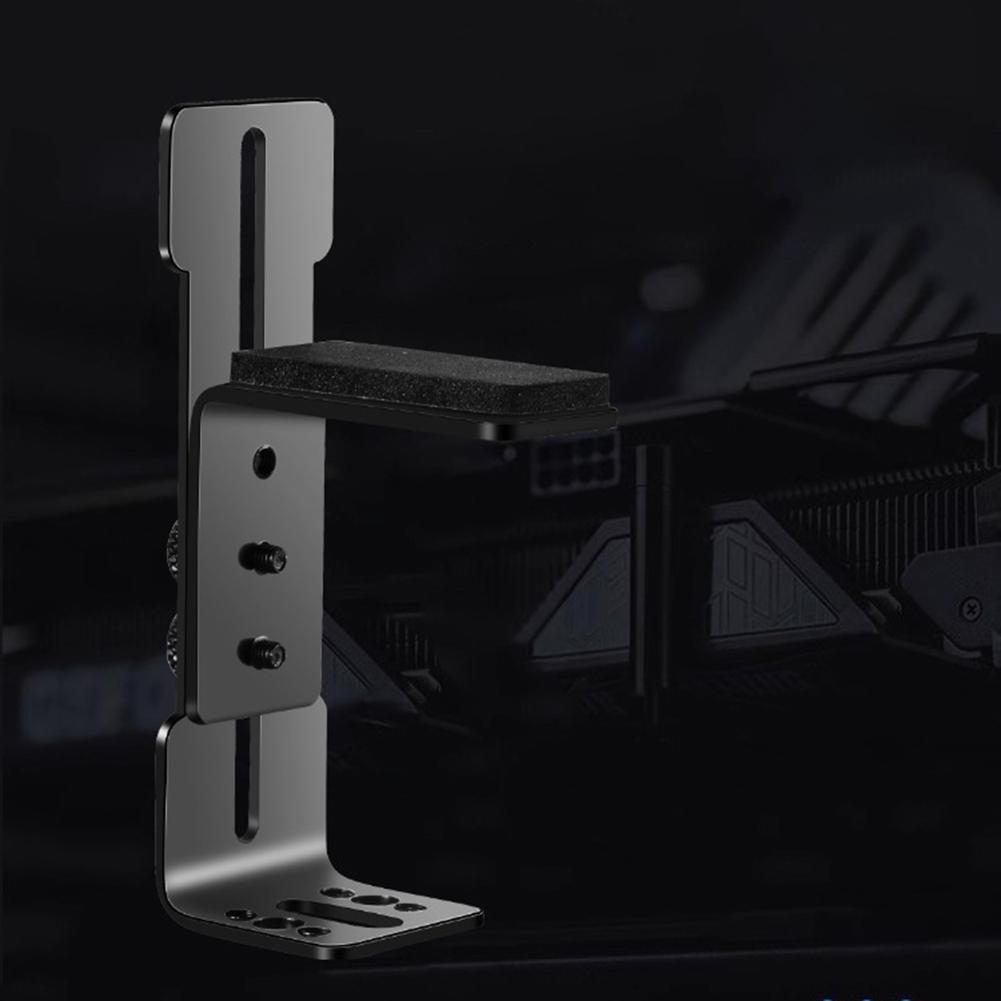 Gehäuse 12cm Lüfterposition Grafikkartenhalterung Edelstahl Computer Grafikkartenhalter GPU-Stütze für RTX 4090 4080 4070
