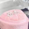 2/3/4Pcs Shiny  Silver Color Wing Stud Earrings For Women Girls Luxury Metal Geometric Hollow Earring Jewelry Gifts
