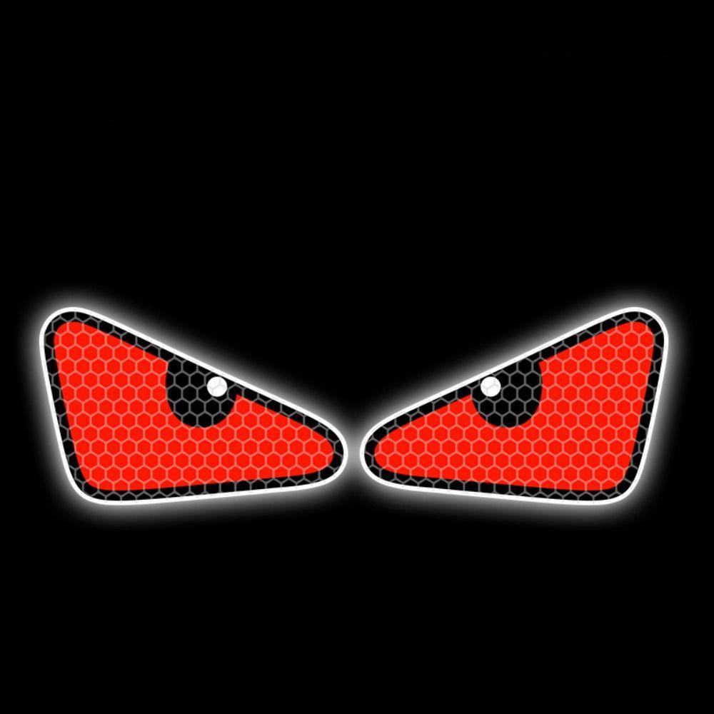 14.5cm Moto Reflective Eye Stickers PVC Motorcycle Helmet Decals New Safety Warning