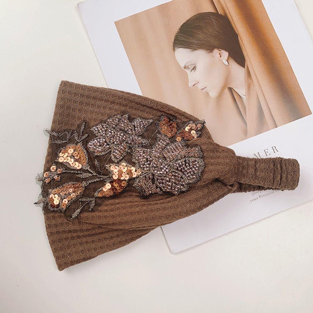 

Макияж для девочек для женщин корейский стиль повязка на голову женская повязка для волос цветок обруч для волос аксессуары для волос кофейный